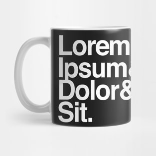 Lorem Ipsum Greek Text Graphic Design Mug